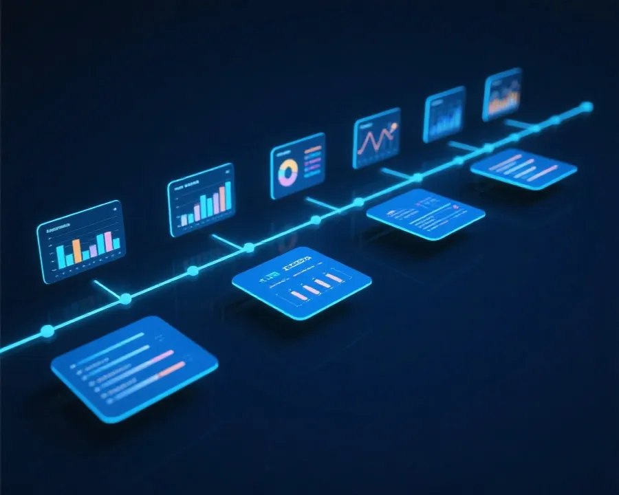 开奖数据与时间线展示示意图